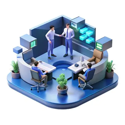 Professionals collaborating on a digital project